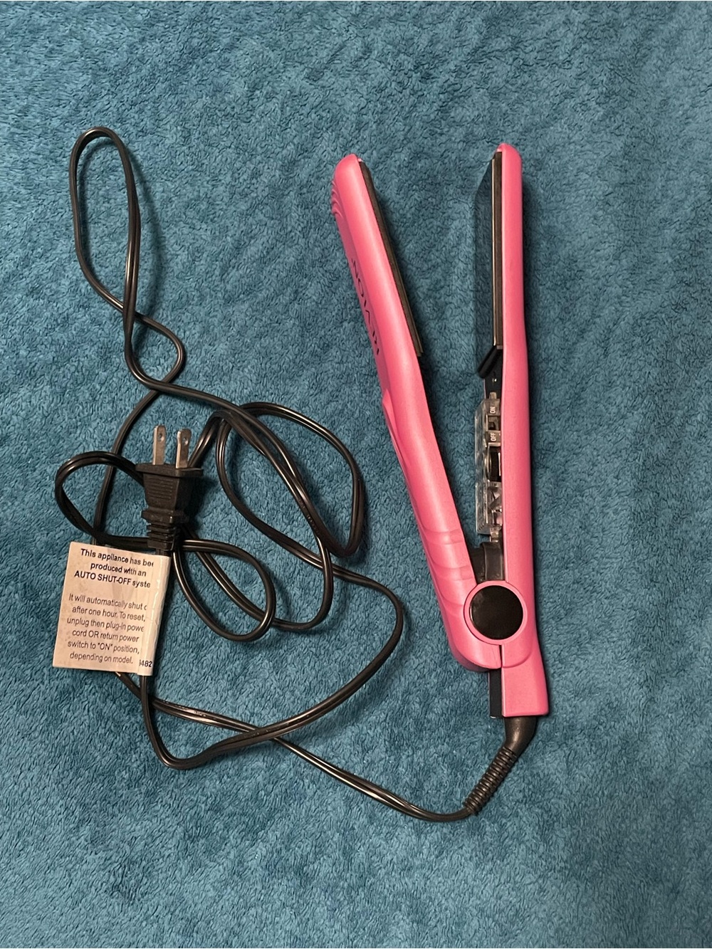 Revlon Pink Mini Flat Iron Hair Straightener with Black Cord